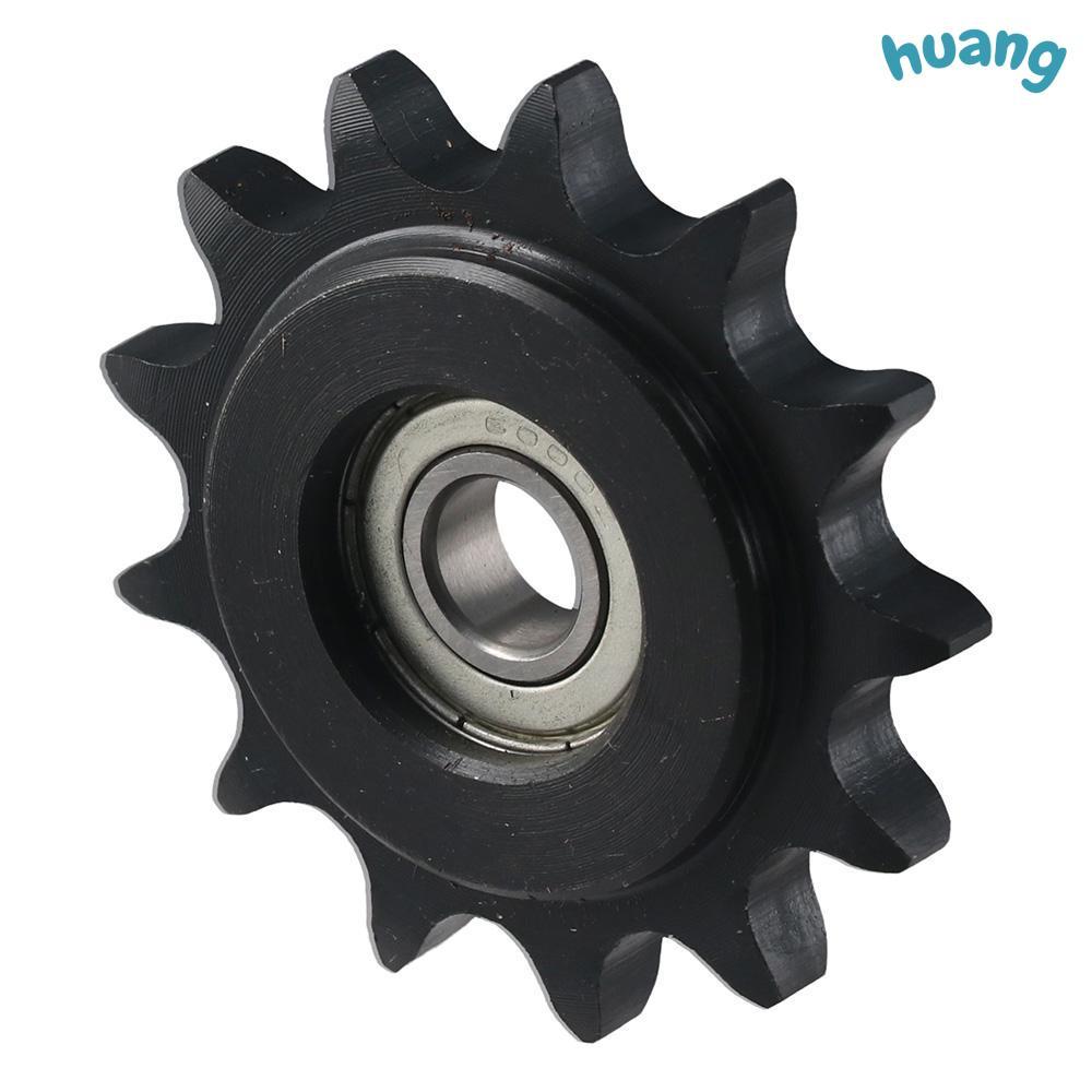 LONNG Convex Idler Gear, C45 Thép Carbon 10mm Bore 1 / 2 "Pitch Chain Idler Bánh Xích, có Chèn 13 Ră