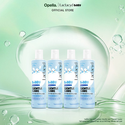 Bộ 4 Sữa Tắm Gội Trẻ Em Lactacyd Baby Gentle Care Bảo Vệ Dịu Nhẹ Cho Làn Da Nhạy Cảm 250ml/chai