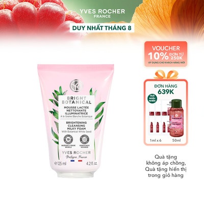 Sữa Rửa Mặt Sáng Da Yves Rocher Bright Botanical Brightening Cleansing Milky Foam 125ml