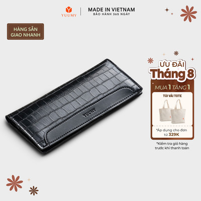 Ví Yuumy (Thời trang nữ dáng dài nắp gập xinh xắn - Ví da Seasand YV90)