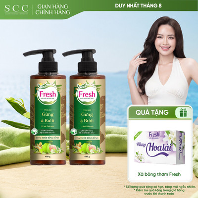 Combo 2 Dầu Gội FRESH Thảo Mộc Dưỡng Sinh Chắc Khỏe Bồng Bềnh 480g/chai