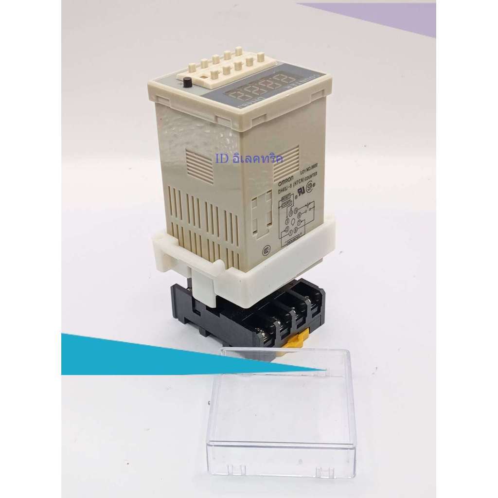 Bộ đếm kỹ thuật số DH48J-8 thương hiệu chính hãng (0-9999) có ổ cắm hiện tại 5A 250VAC Có 12V 24V 22