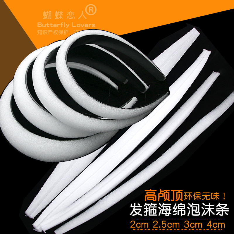 Băng Đô Băng Đô Bọt Biển Dải Chất Liệu Đầu DIY Handmade Phụ Kiện Cao Đầu Lâu Đầu Lâu Vòng Cung Lót P