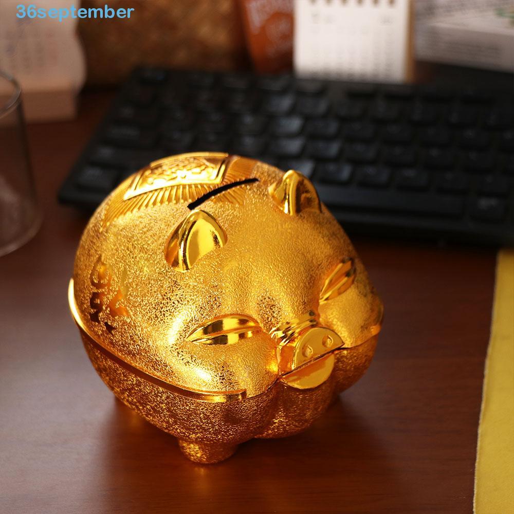 NHỚ NHỚ Lợn Nhựa Heo Con Ngân Hàng, Động Vật Nhựa Lợn Tiền Bình, Bền Dày May Mắn Lợn Đồng Xu Hộp Tiế