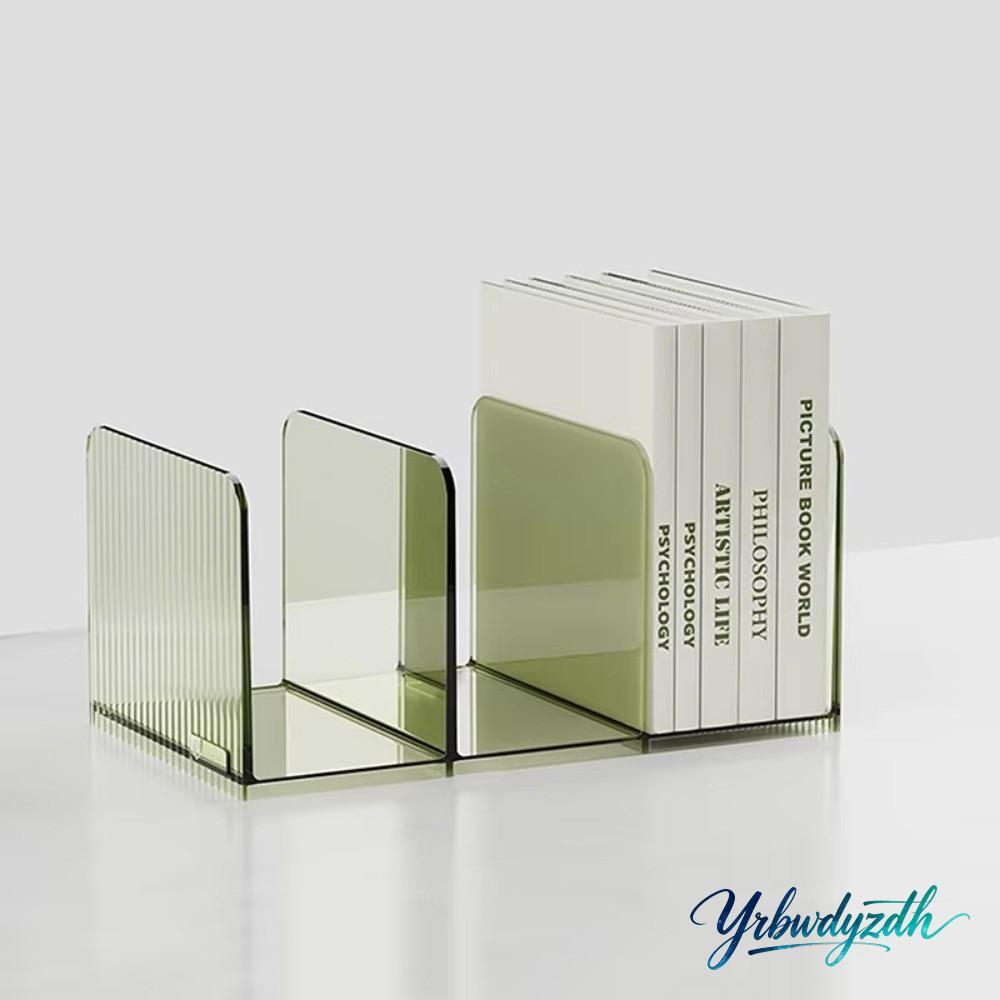 Giá đỡ sách YRBWDYZDH, Giá sách PET trong suốt, Giá đỡ sách Bookend Văn phòng phẩm trường học