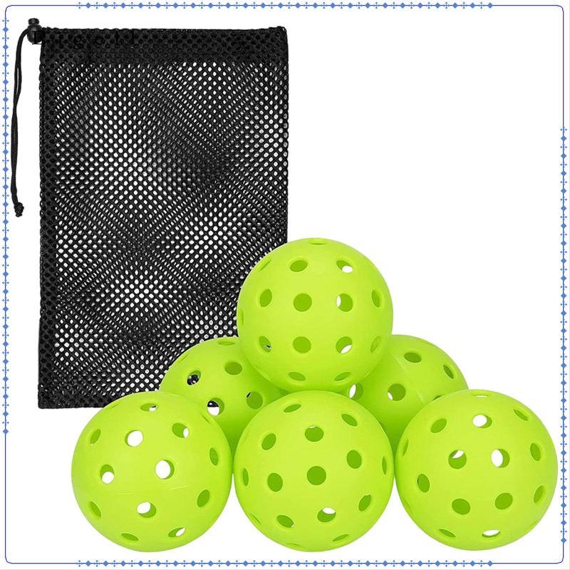 Eigall 6x Bóng Pickleball Bóng Pickle Bền Bóng Golf Chuyên Nghiệp Bóng Rỗng