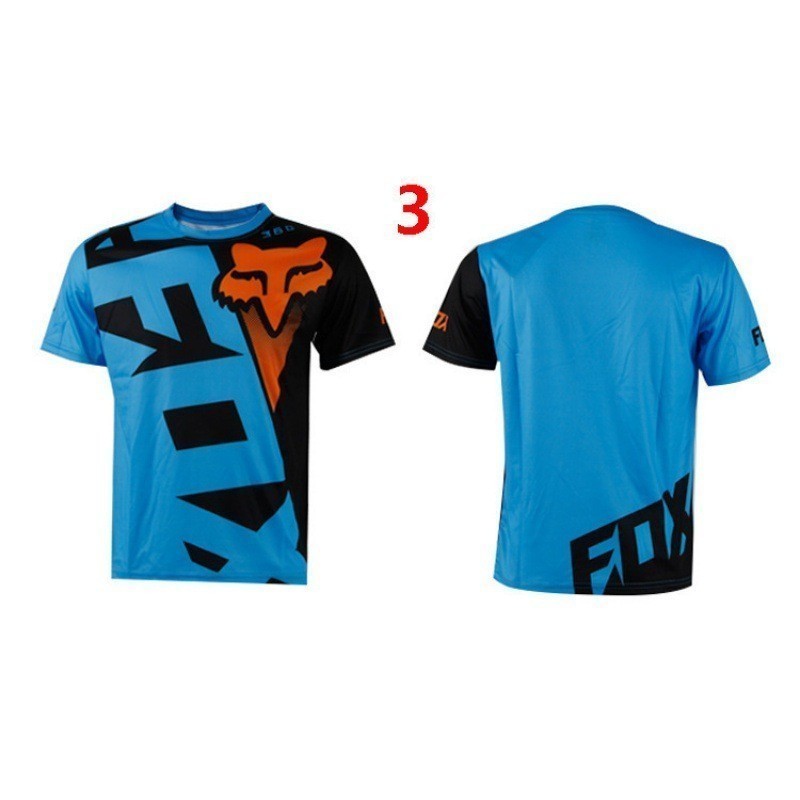 Áo nam cổ tròn in hình Fox Racing kỹ thuật số đầy đủ 3D
