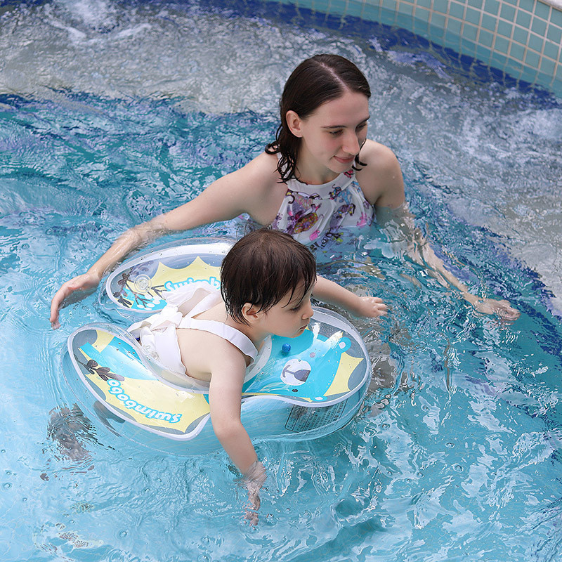 Sw swimbobo Bé Gấu Bơi Nhẫn Nằm Có Túi Ngồi Trẻ Em Nách Vòng Trên Dưới Trong Suốt Đôi Túi Khí Nằm Nh