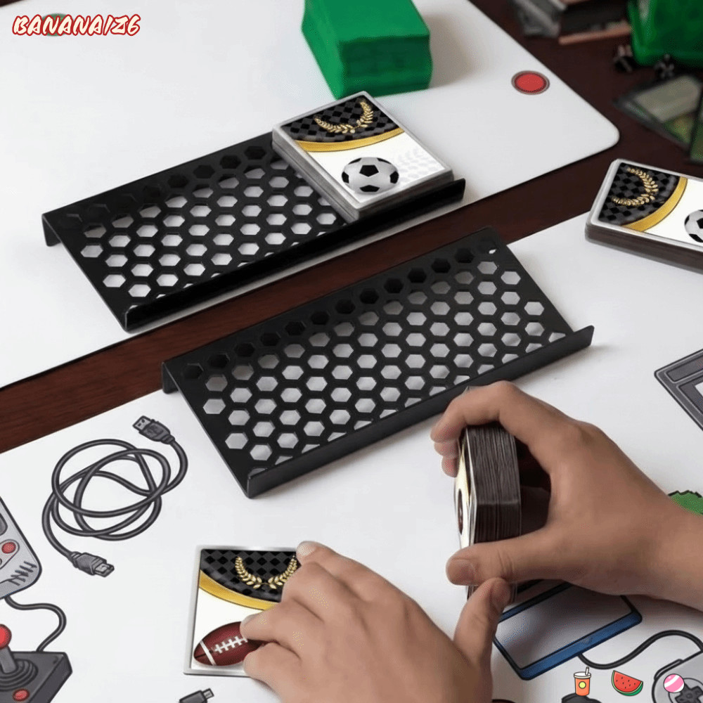 BANANA1Z6 Trading Card Risers, Hollow Acrylic Trading Card Display Riser, Di Động Thẻ Thể Thao Màu Đ