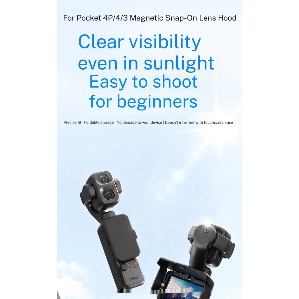 Dành Cho DJI Pocket 4 Pro / 4 / 3 Tấm Che Nắng Màn Hình Từ Tính Chống Glare Pocket 4P Phụ Kiện Cho D