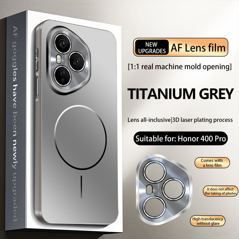 Ốp bảo vệ toàn bộ ống kính từ tính mờ sang trọng cho Huawei Honor 400 Pro 400 Global P80 Ultra P80 P