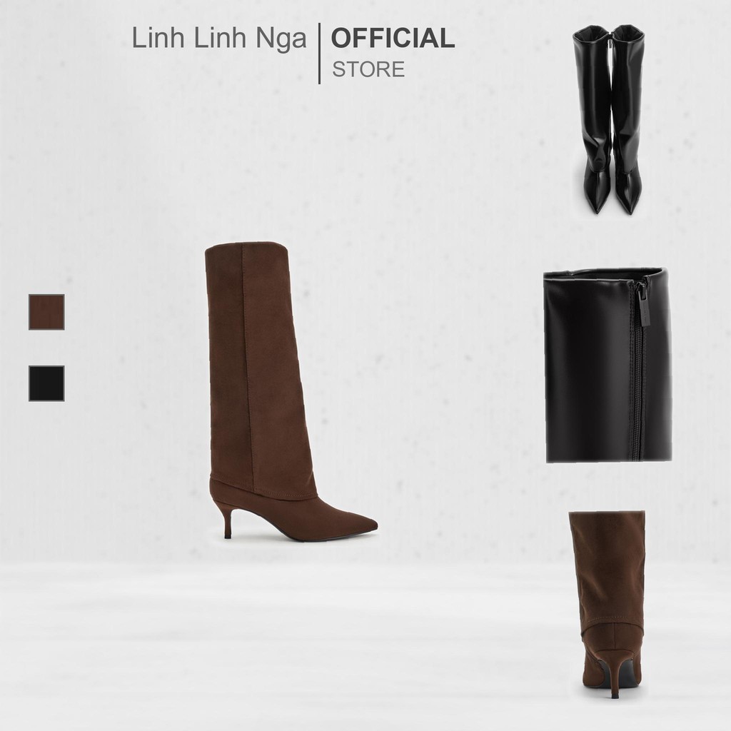 Bốt С&Κ Pointed Stiletto Knee-High Boots - CK1-90280072 chính hãng đủ bill