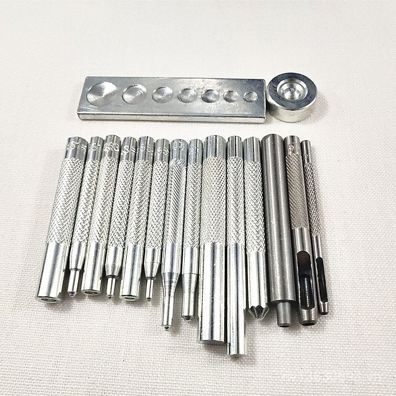 Đinh tán khóa Denim 633 Nút cài đặt / Nút bấm 831 / Nút chụp lỗ không khí 201 Punch Punch Punch Tool