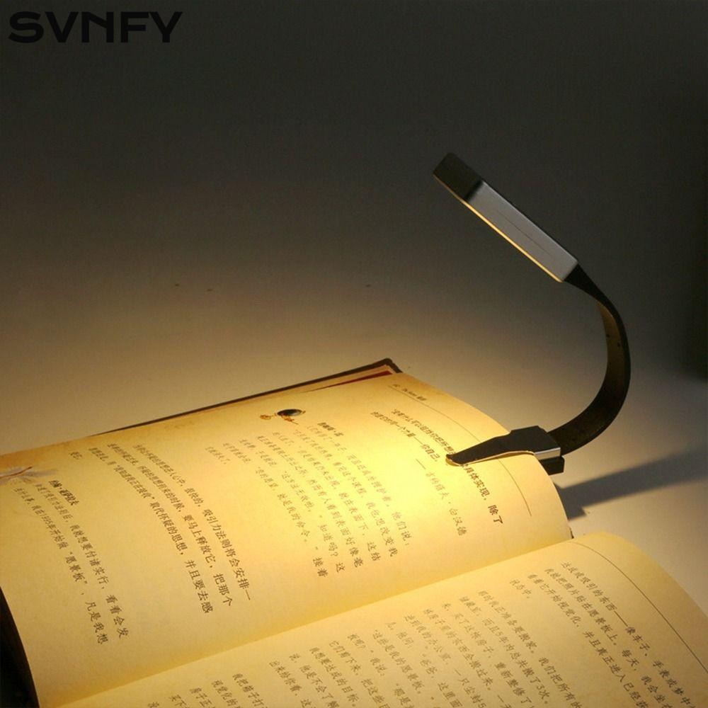 SVNFY Đèn sách di động USB có thể sạc lại Kindle eBook Readers Đèn ngủ