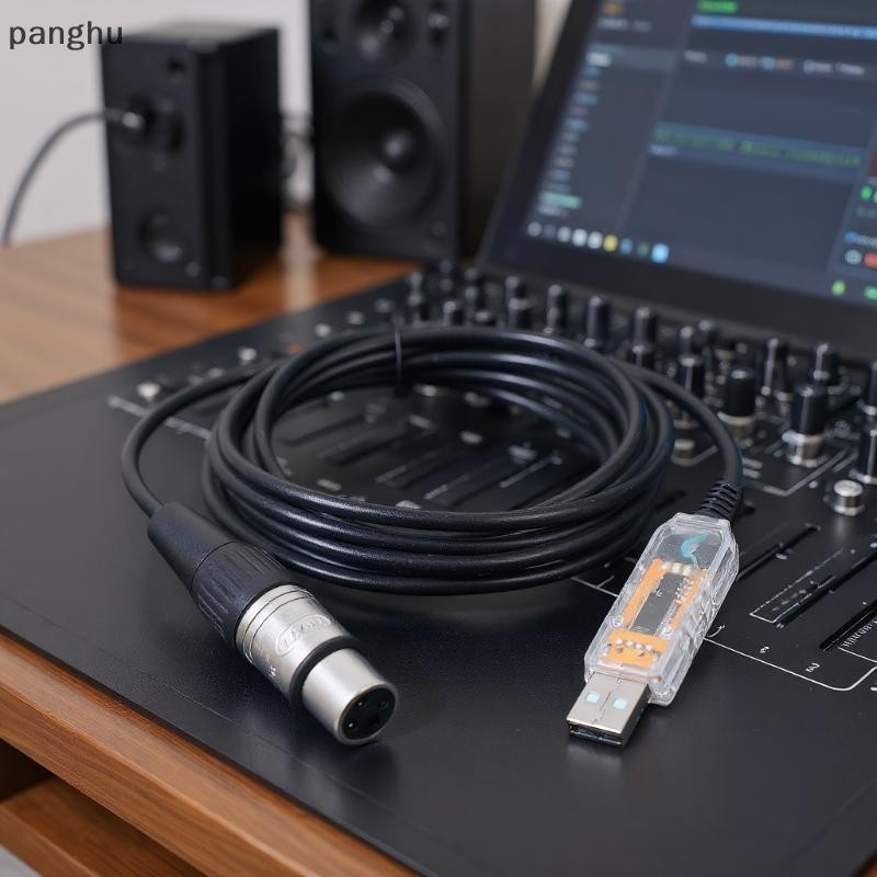 [Pgh] Bộ chuyển đổi giao diện USB sang DMX QLC DMX512puter Bộ điều khiển chiếu sáng sân khấu PC Bộ đ