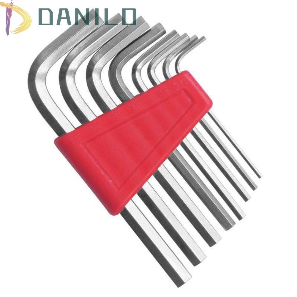 DANILO 5 / 8 / 11 Bộ chìa khóa Allen, Cờ lê Allen hệ mét hai đầu, Bộ cờ lê ngắn tay Inch L bỏ túi Im