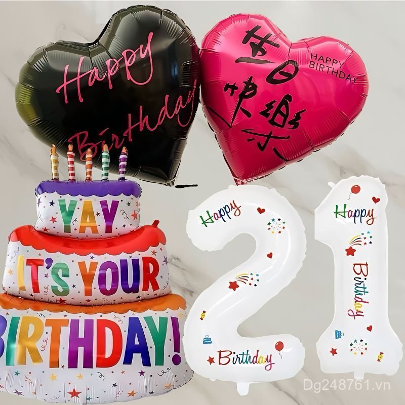 Chúc Mừng Sinh Nhật Sinh Nhật Bánh Sinh Nhật Đảng Trang Phục Số Ba Tầng Bé Trai Bé Gái Trang Trí Bón