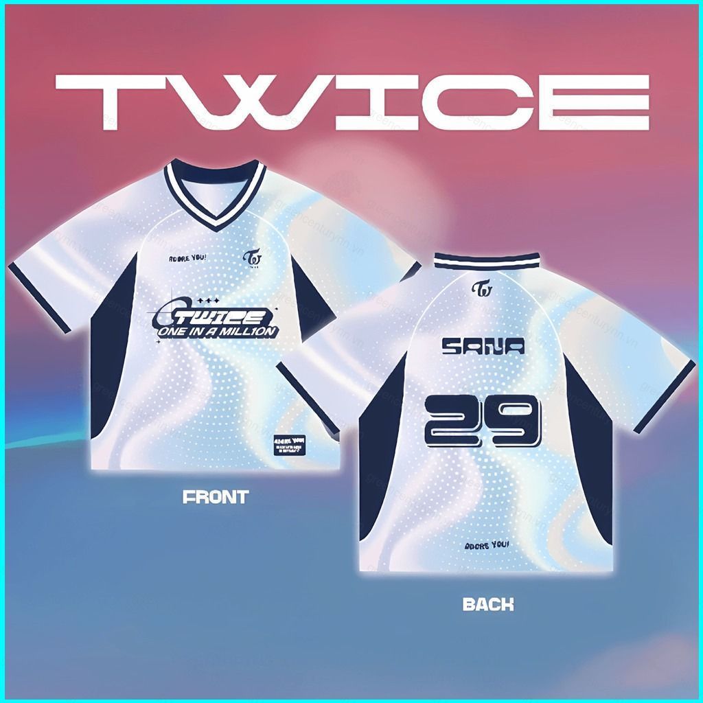 GN TWICE jersey Jihyo JEONGYEON Momo Sana KPOP Áo thun ngắn tay NG