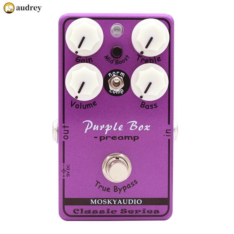 Hộp đựng đàn Guitar điện Bàn đạp Overdrive True Bypass Chức năng Preamp Effect Unit audrey _ may.vn