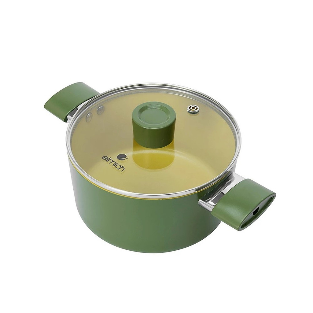 Nồi Phủ Sứ Chống Dính Elmich Olive 20cm EL-5532OV MIYUNA