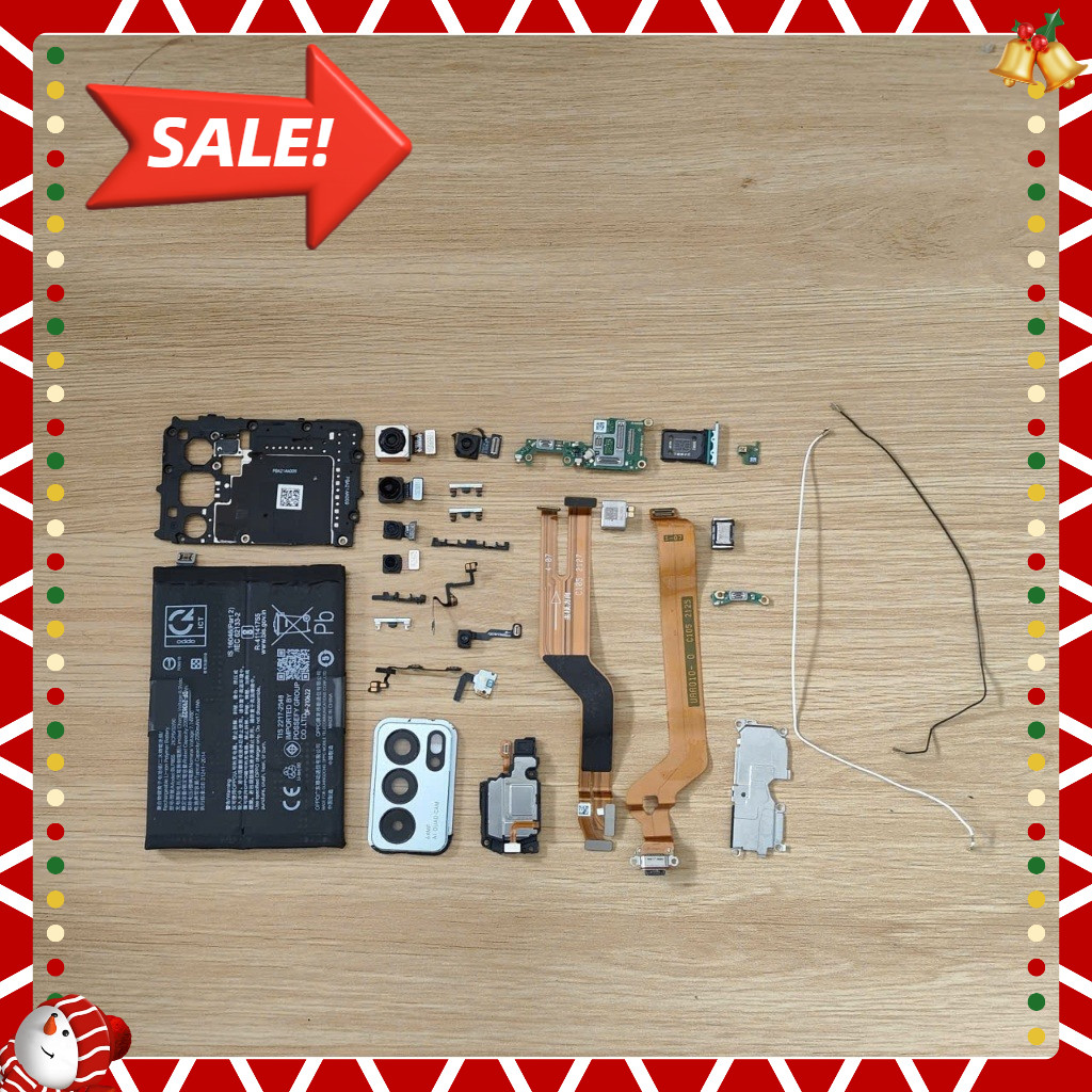 Full bộ linh kiện Oppo Reno 6 Pro 5G bản ( dimensity 1200 ) chính hãng – pin, loa, con rung, cáp ngu