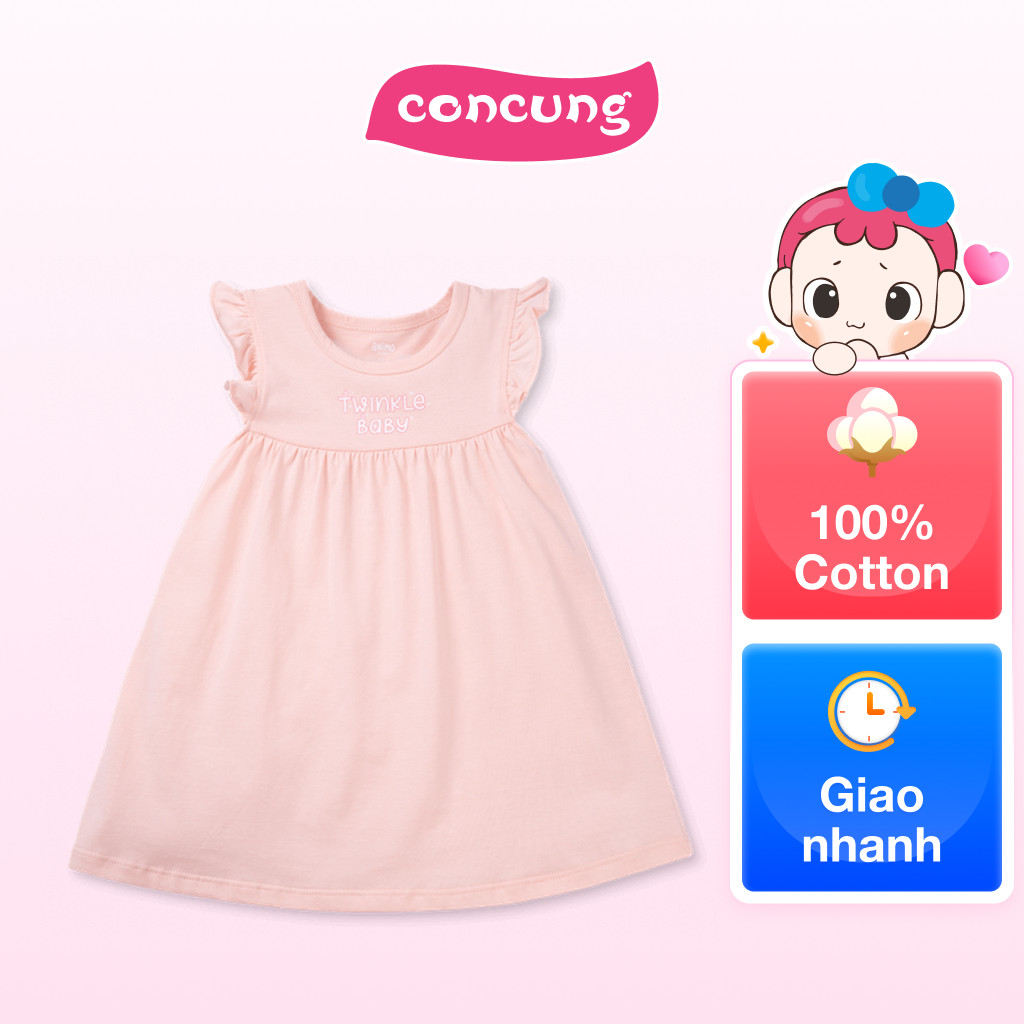 Đầm bé gái Animo Easy TX0825076 (4Y,Hồng,TT07)