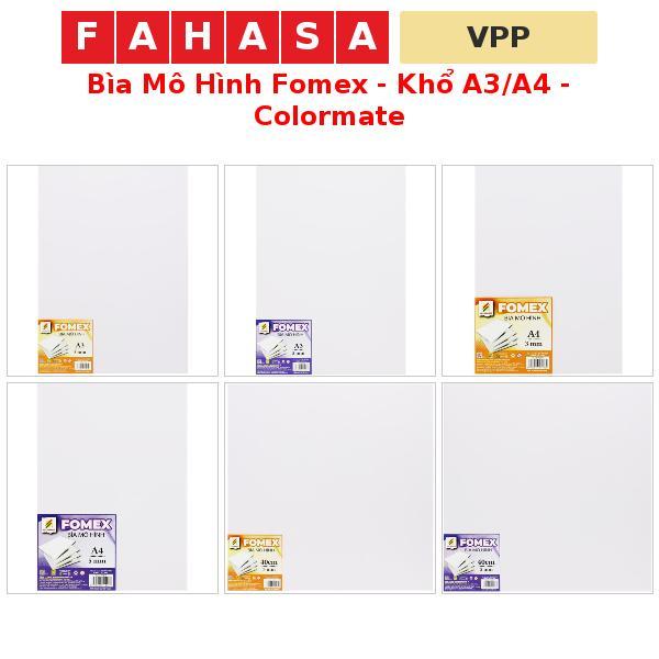Bìa Mô Hình Fomex - Khổ A3/A4 - Colormate