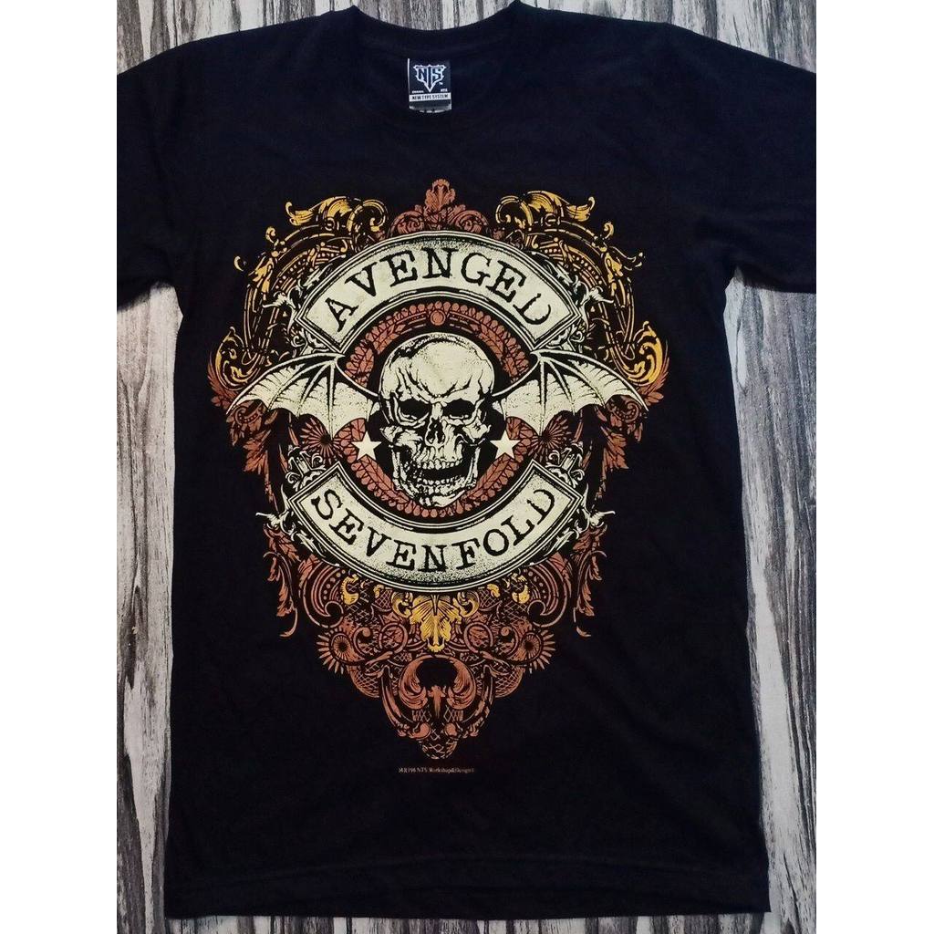 14r196 Nts A7x Avenged Sevenfold Metal Band Skull Bat Hệ thống loại mới Chất lượng cao Màn hình lụa 