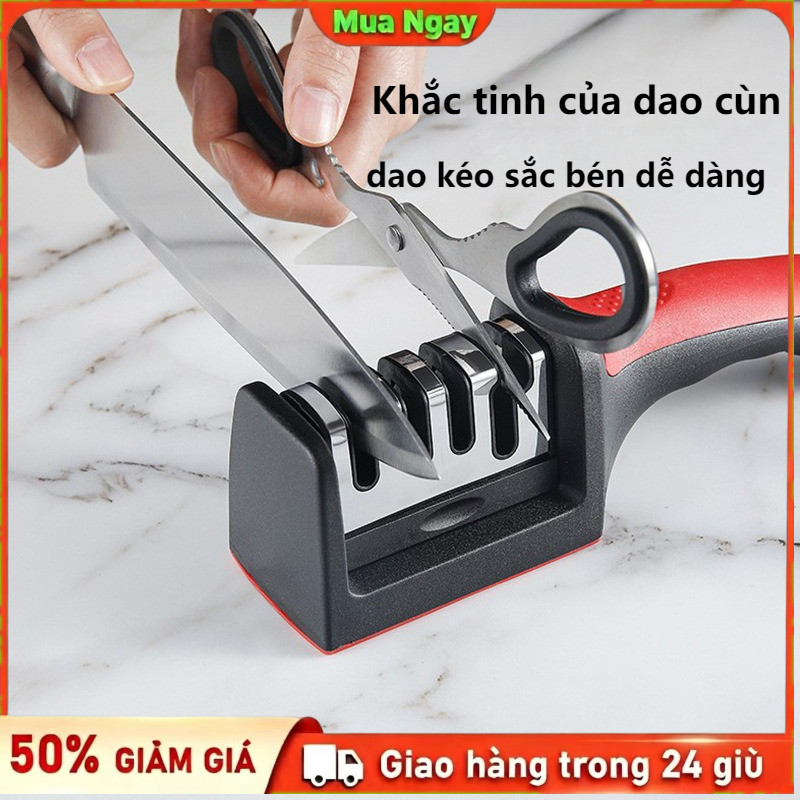 [Hàng Sẵn]Máy mài dao chống trượt, đáy silicon diện tích kép, chắc chắn không lệch
