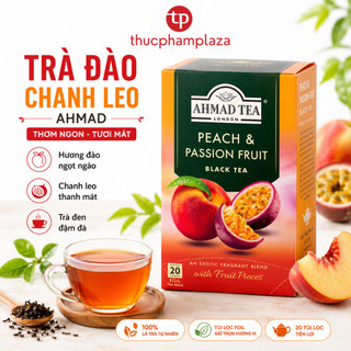 Trà đào chanh leo ahmad 40g - hộp 20 túi lọc thơm ngon
