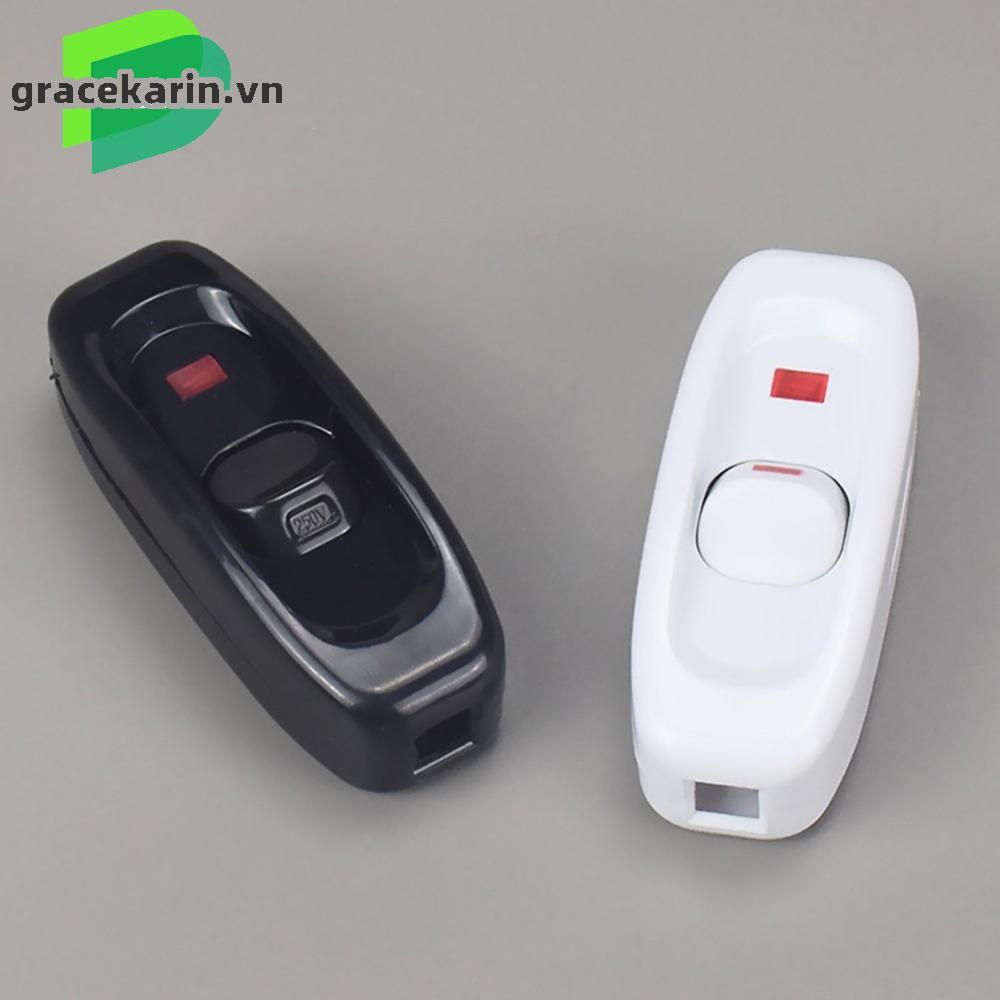 240V 10A Inline ON/OFF Button Table/ Lamps Desk Light Cord Cable Switch.