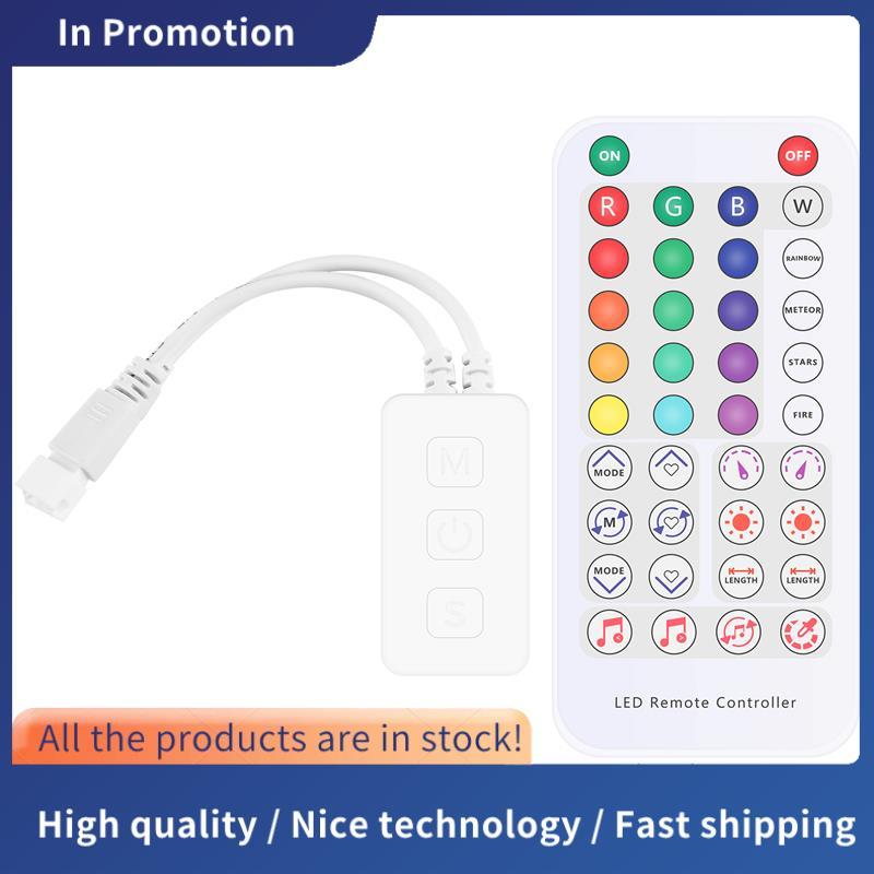 Bộ điều khiển thông minh Bluetooth âm nhạc thông minh RGB SP611E cho WS2812B SK6812 WS2811 Dải băng 