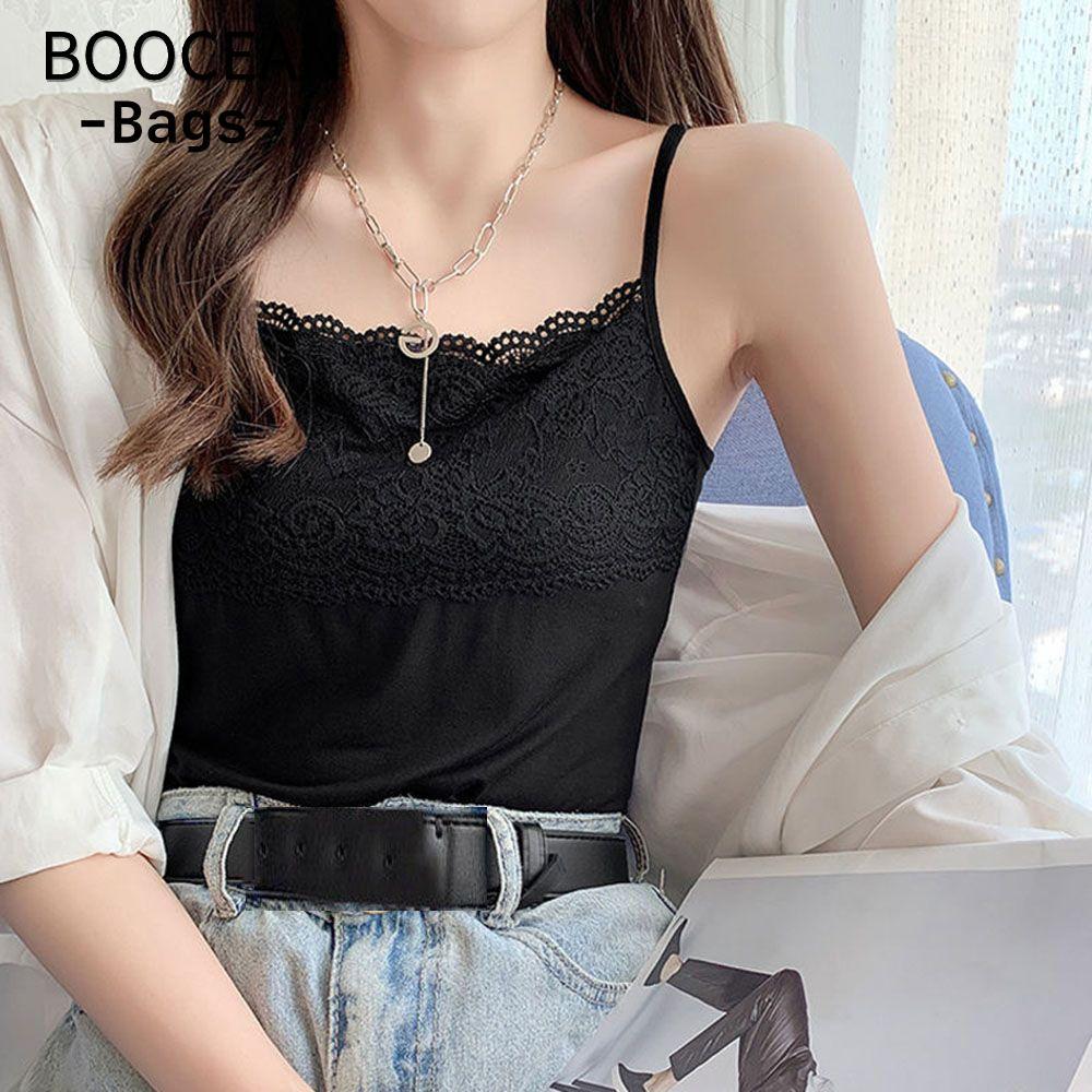 Áo thun không tay Áo hai dây BOOCEAN Áo Vest Cami trơn