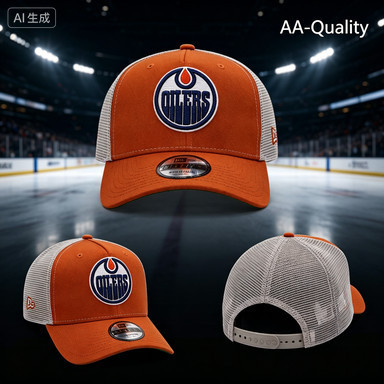 Hàng Mới Về AA- Kỷ Nguyên Mới Edmonton Oilers Có Thể Điều Chỉnh Mũ Bóng ChàyClassic Rust Trucker Edi