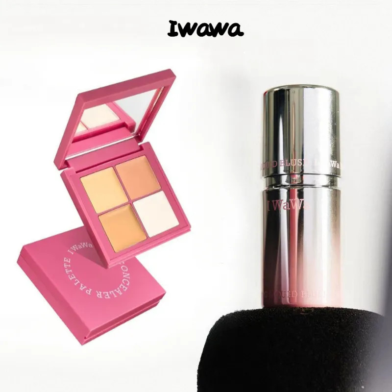 Iwawa Liquid Blush Concealer Ánh sáng Kết cấu nước Dễ dàng pha trộn lâu trôi Tạo Cheek bóng tự nhiên