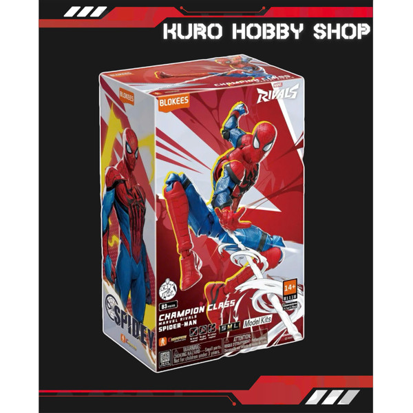 BLOKEES Marvel Rivals Spider-Man Champion Class - Mô hình lắp ráp Blokees