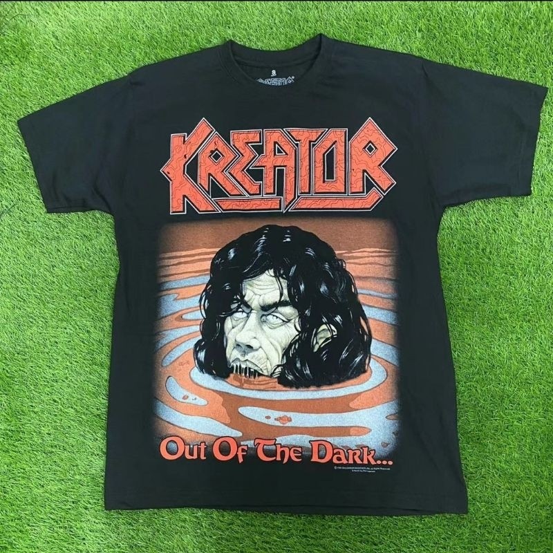 Kreator Out of the Dark Sản xuất tại Tây Ban Nha Cotton Cao Cấp Tee Rock Band Áo Sơ Mi Áo Thun Vào Á