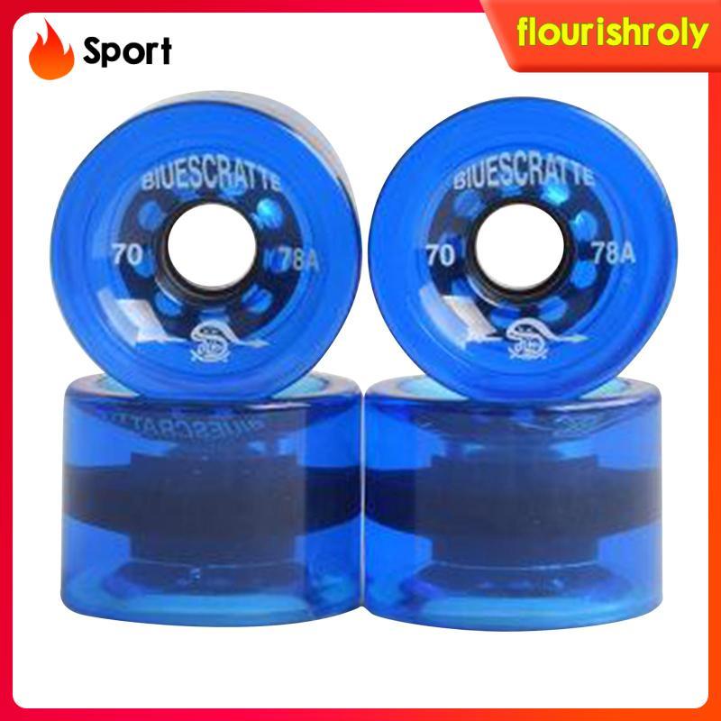 4 Miếng Ván Trượt Bánh Xe PU Thay Thế Longboard Mini Cruiser Con Lăn Giảm Rung Thích Hợp Cho Trẻ Em 