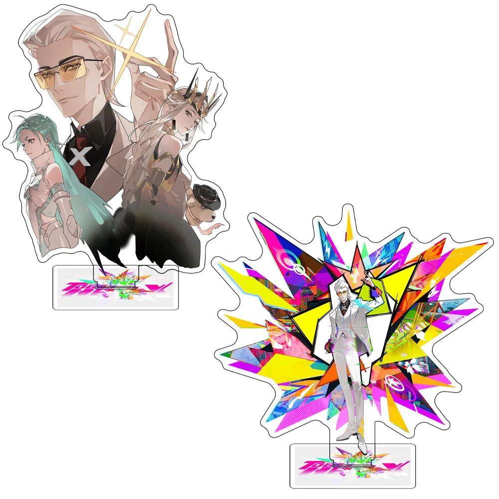 New Anime TO BE HERO  acrylic character X loli Lucky Cyan Ghostblade standing model base desktop dec