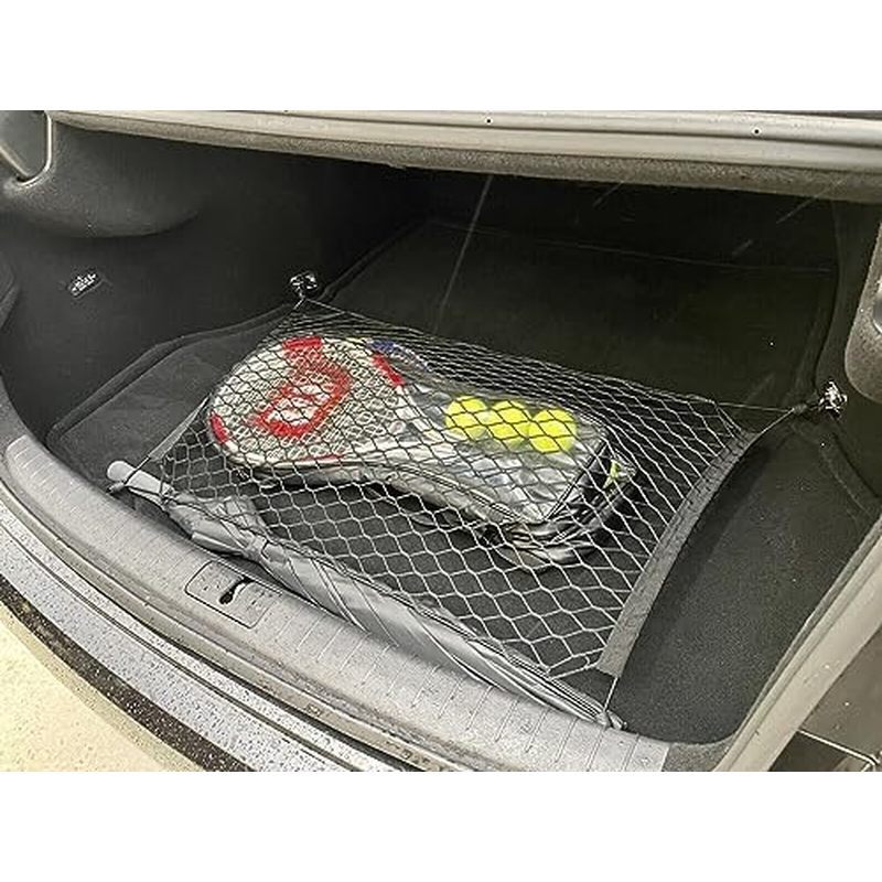 Trunk Organizer Cargo Net cho Genesis G70 G80 G90 2017-2026 – Lưới chở hàng kiểu sàn cho Sedan – Lướ
