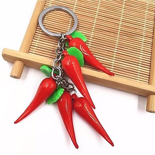 COMBO 10 Móc Khóa Mô Hình Quả Ớt Đỏ – Phụ Kiện Trang Trí Balo Túi Xách Cá Tính - SP000118
