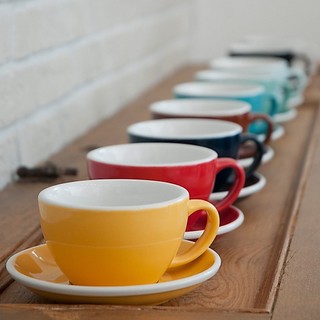 Ly Cốc Sứ Cà Phê Egg 150ml Flat White Cup & Saucer (Màu Cơ Bản) - Loveramics