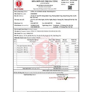 Vitamin B1 lọ 2000 viên