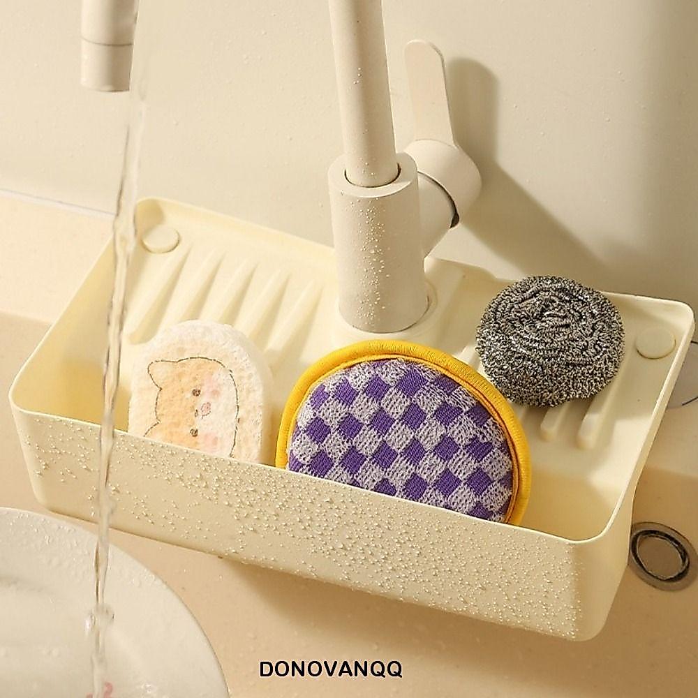 DONOVANQQ Giá để đồ thoát nước vòi, Giá thoát nước bồn rửa chống trượt chống nước, Tiết kiệm không g
