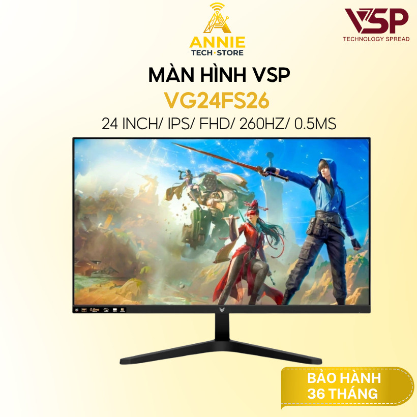 Màn Hình VSP VG24FS26  (24 inch/ IPS/ FHD/ 260Hz/ 0.5ms) - Hàng chính hãng