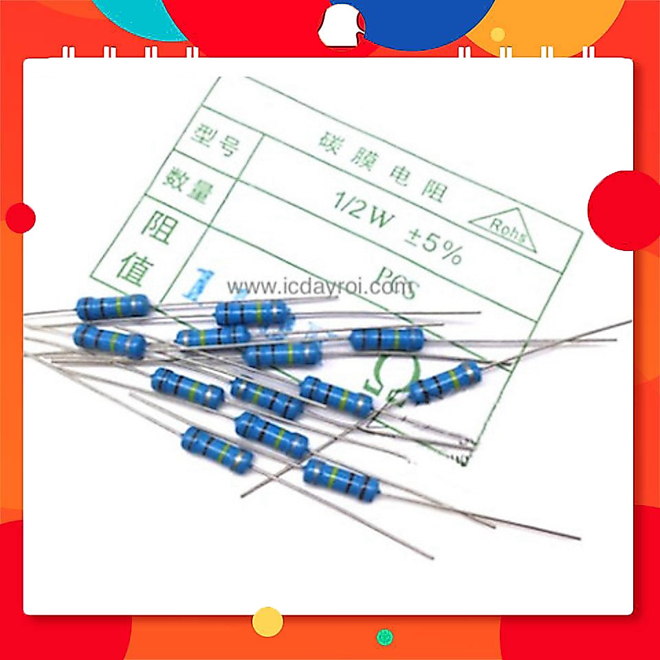 [10 Cái]- Điện trở 36R 1/2W 5% (Gói 10 con) TechParts Việt