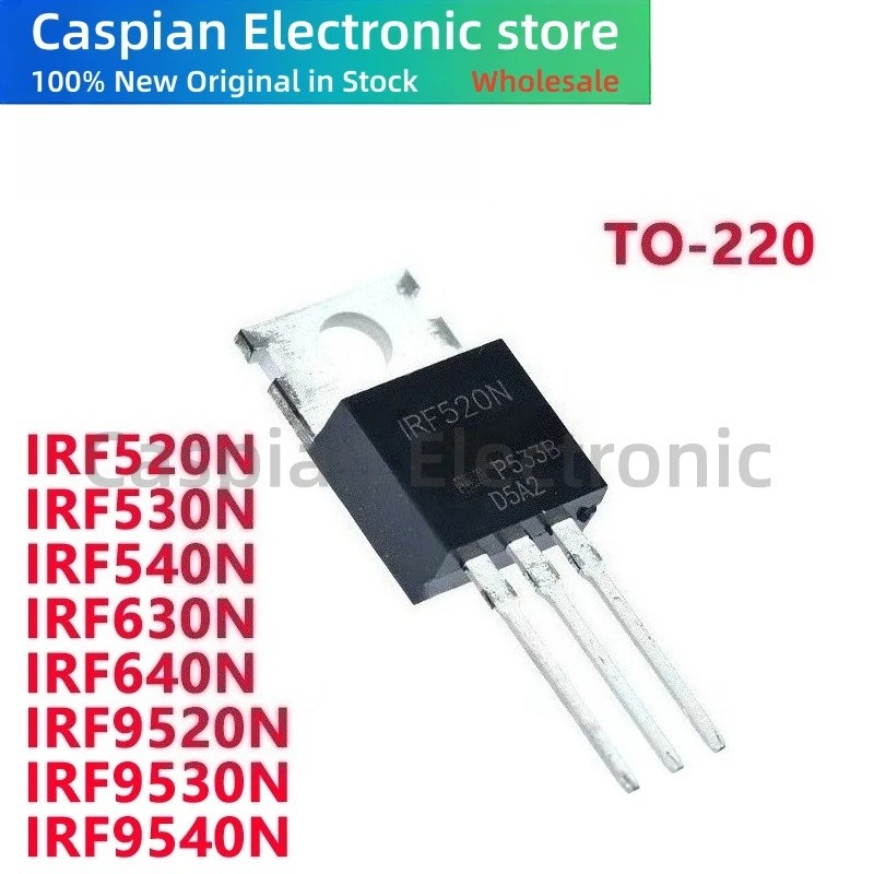 5 Chiếc IRF520N IRF530N IRF540N IRF630N IRF640N IRF9520N IRF9530N IRF9540N TO-220 MOS ống hiệu ứng t