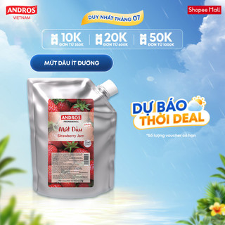 Mứt dâu ít đường - không chất bảo quản - andros - 1kg