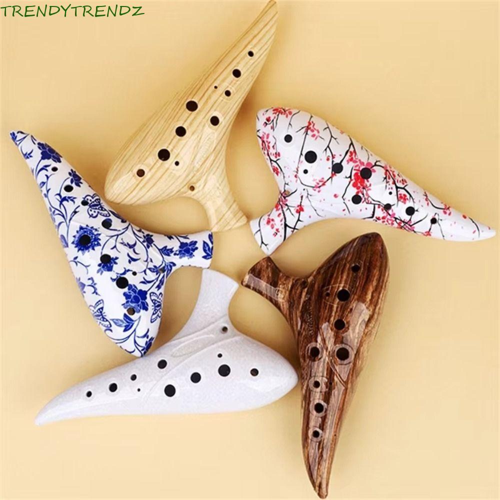 Nhạc cụ Ocarina TRENDYTRENDZ, Alto C Tone Chất lượng chuyên nghiệp 12 lỗ Ocarina, Kích thước nhỏ tha