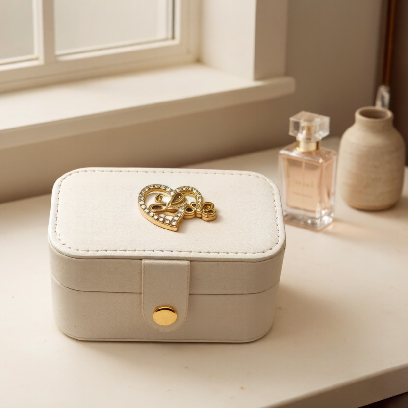 Preferred#min Portable jewelry necklace storage box, simple travel jewelry box, jewelry ring, ear ch
